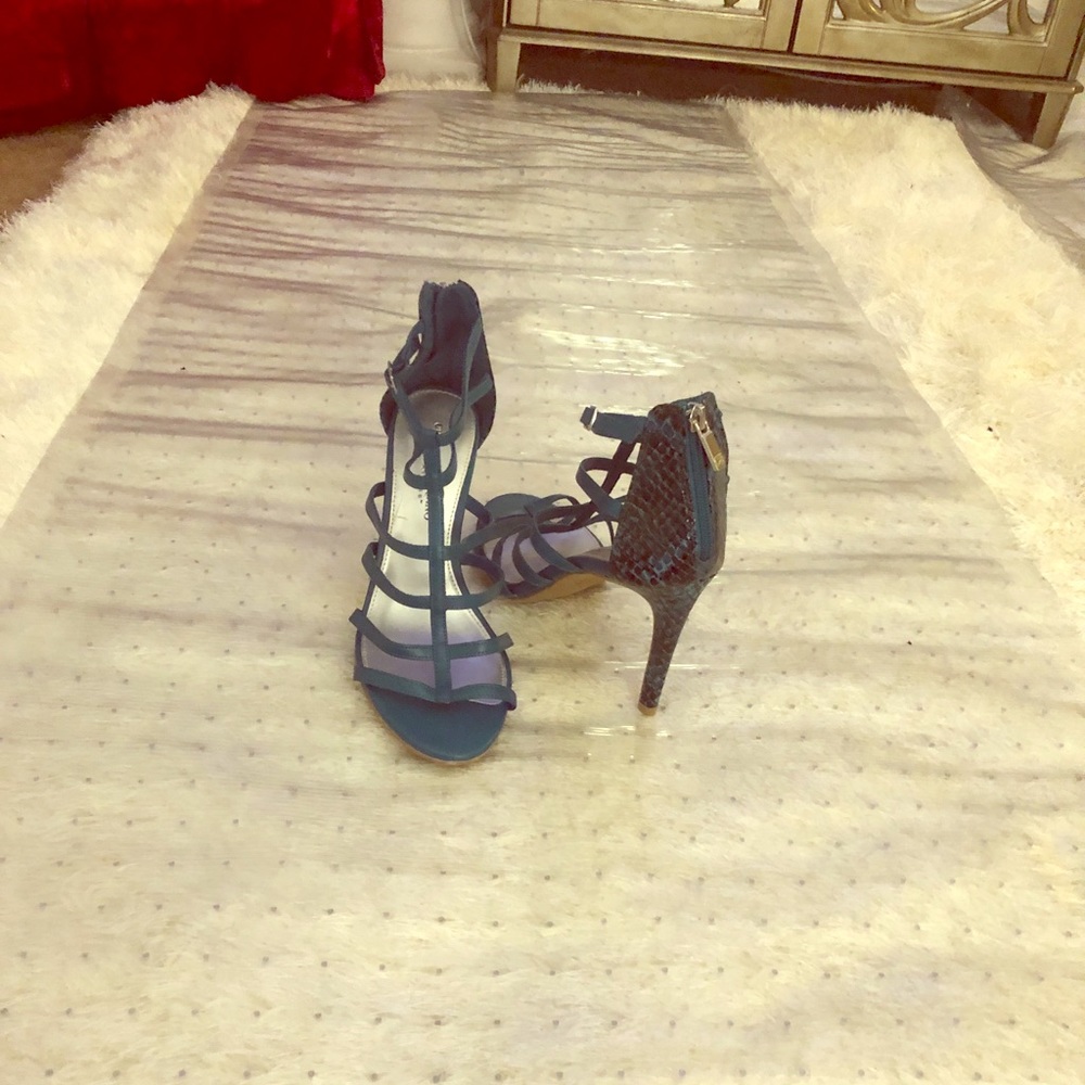 Gladiator Teal Sandals Sz 9 Christian Siriano